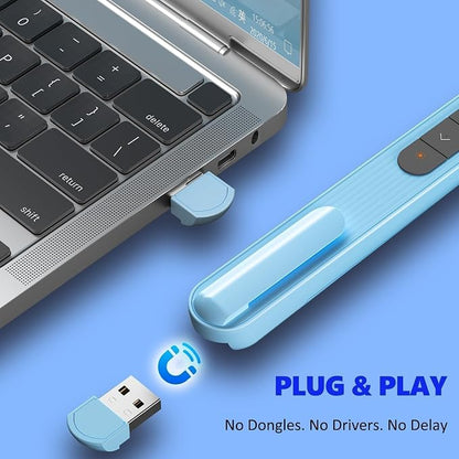 Presentation Clicker with Red Beam, 328ft Long-Range Wireless Presenter Remote - Image 4