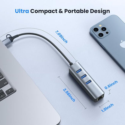 USB to Ethernet Adapter, ABLEWE USB 3.0/USB C to RJ45 Network Internet 2.5Gbps - Image 7
