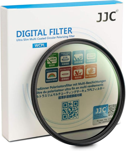 JJC Professional 52mm Circular Polarizer Polarizing Filter HD 18-Layer CPL by JJC