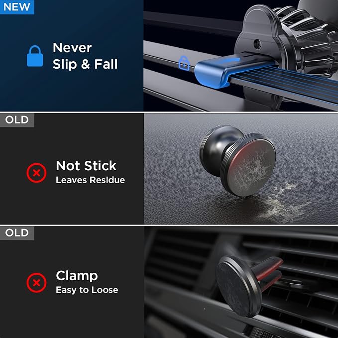LISEN Magnetic Phone Holder for Car Upgraded Clip Ultra Car Phone Holder 6 - Image 3