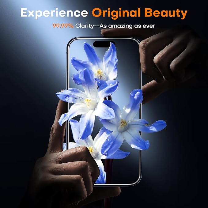 TOCOL for iPhone 15 Privacy Screen Protector 9H+ Hardness Tempered Glass Full - Image 6