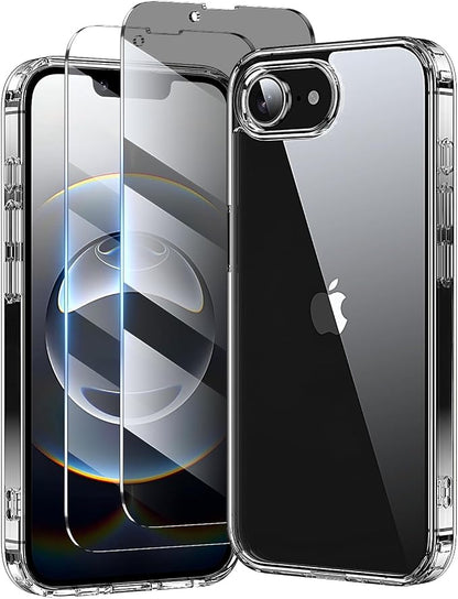 toushion 3 in 1 for iPhone 16E Case Clear/iPhone 17E Case Screen Protector *2 by Unknown