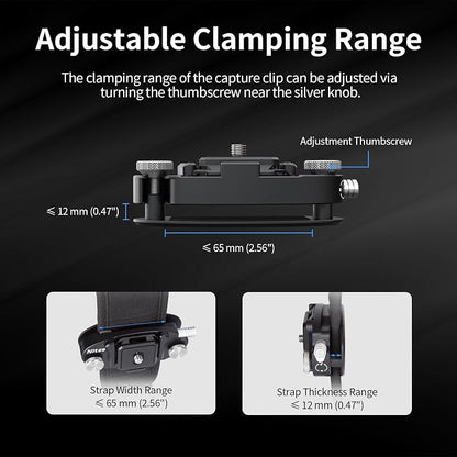 Nitze Camera Clip with Arca-Type Plate, Metal Capture Clip with Magnetic - Image 5