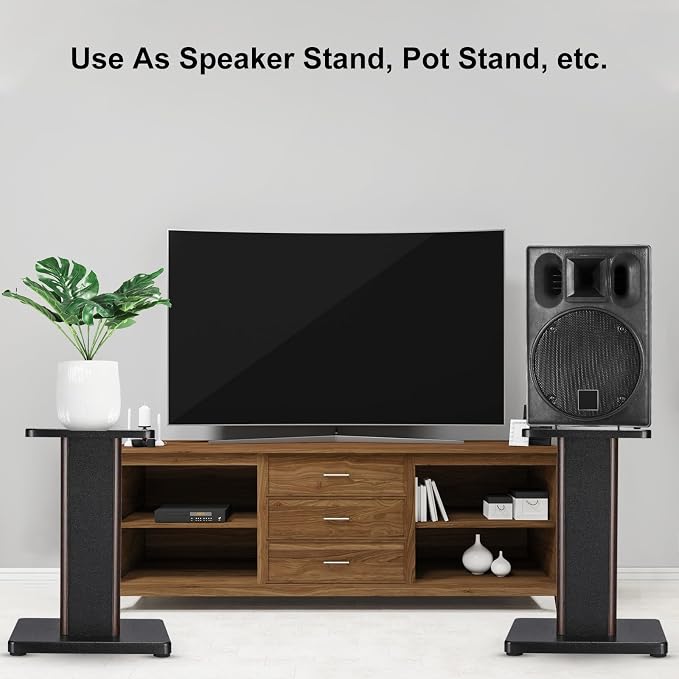 MECCANIXITY Wood Speaker Stands, 2 Pack 15.7 Inch Universal Speaker Stand - Image 6