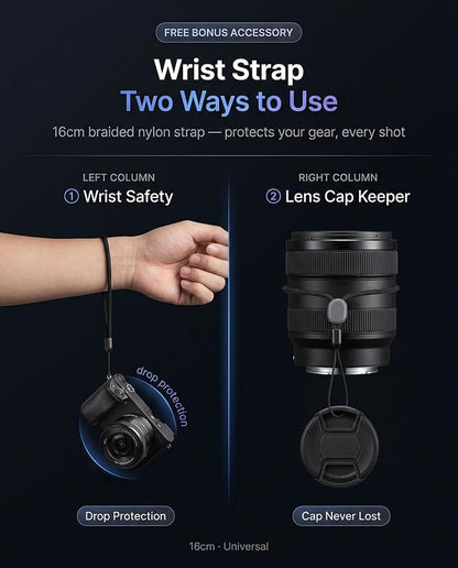 iDaPro Screen Protector for Fujifilm X-T5 Fuji XT5 + Hand Lanyard, Tempered - Image 5