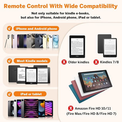 Page Turner Ring for Kindle, Remote Control for iPhone iPad Android Tablets - Image 7