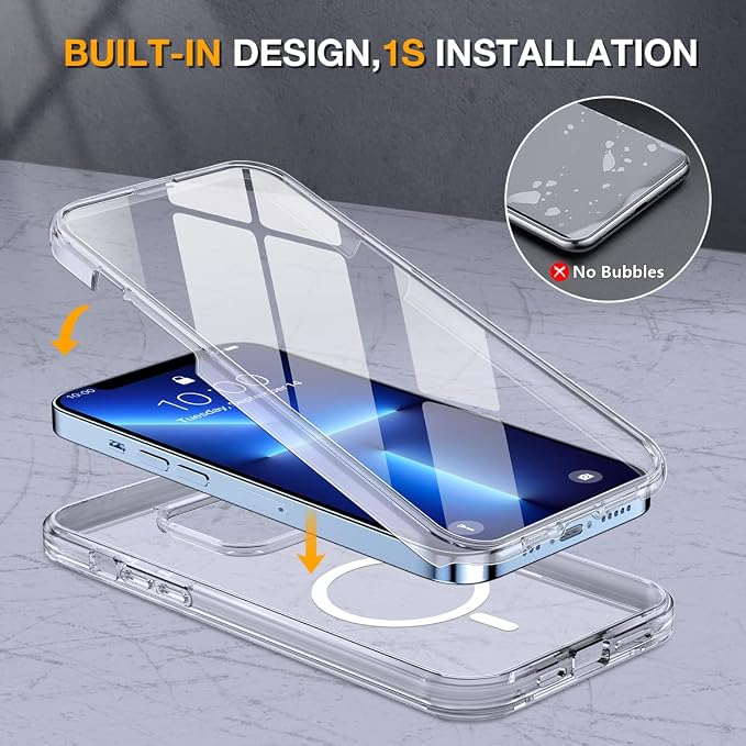 Miracase Magnetic Case for iPhone 13 Pro 6.1 Inch, - Image 3