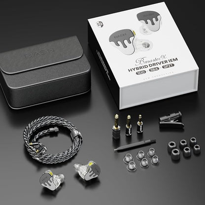 BASN BmasterX in Ear Audio Monitor, Hybrid 6 Drivers IEM Earphones - Image 5