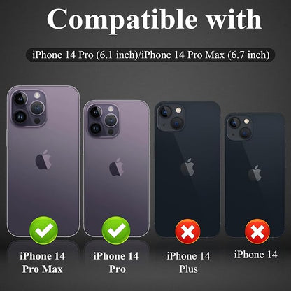 YWXTW Designed for iPhone 14 Pro Max Camera Lens Protector, for iPhone 14 Pro - Image 2