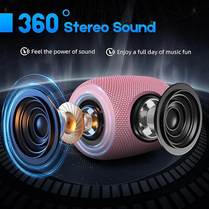 Portable Bluetooth Speaker, BT5.3 Wireless Speaker 20W Bass Diaphragms - Image 2