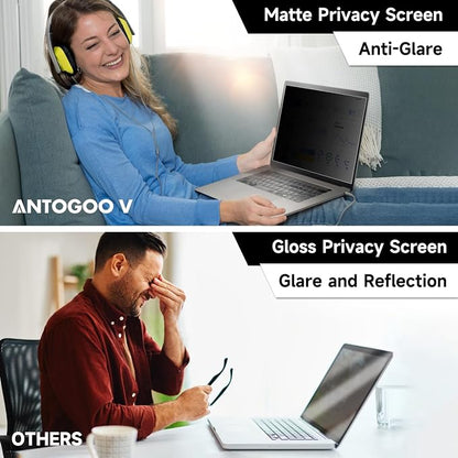 13.3 Inch 1920x1080P Laptop Privacy Screen Filter, Anti Blue Light Glare & Anti - Image 3