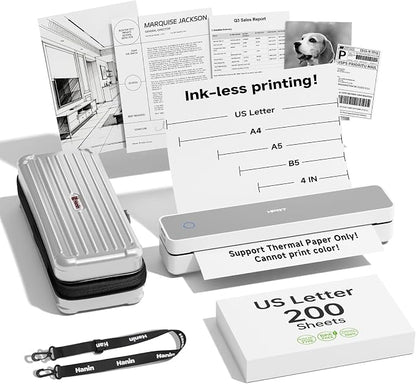 HPRT Portable Thermal Printer-Inkless Printer, Supports Thermal Paper&Labels by HPRT