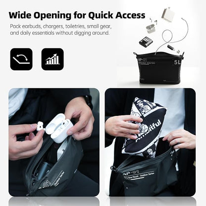 AMBITFUL AP-01 Water-Resistant Organizer Pouch, Ultra-Light Travel Storage Bag - Image 3