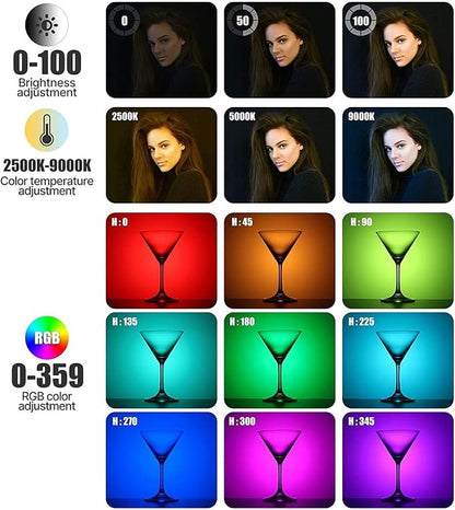 ULANZI VL120 RGB Video Light, Pocket LED On-Camera Video Lights, Built-in - Image 2