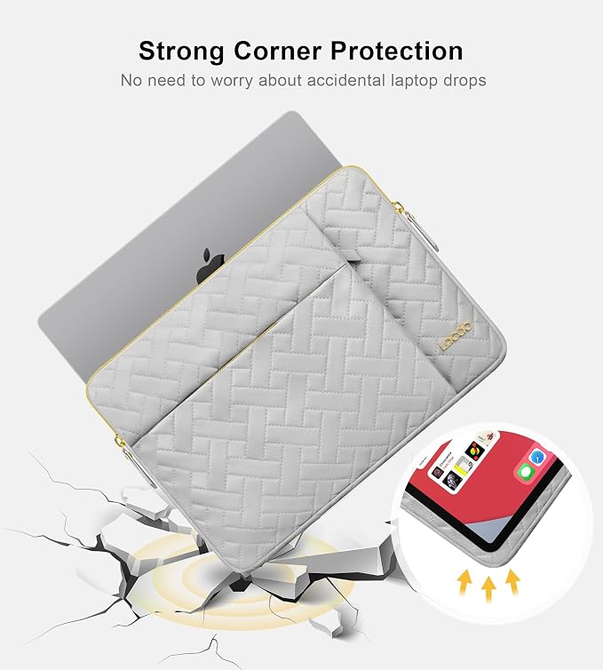 Lacdo Laptop Sleeve Case for 14 inch New MacBook Pro M4/M3/M2/M1 Chips Pro Max - Image 6