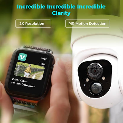 Vicohome CQ4 2K AI Solar Security Camera Wireless Outdoor, Battery Powered Cam - Image 11