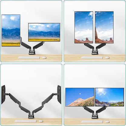 MOUNT PRO Dual Monitor Stand for Max 43 Inch Ultrawide Computer Screen - Image 9