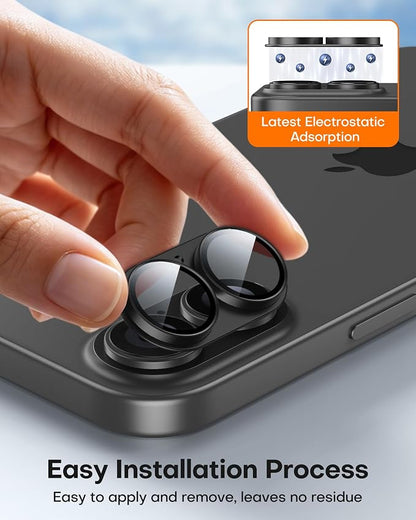 TAURI 2 Pack for iPhone 17 Camera Lens Protector, Full Coverage Military-Grade - Image 5