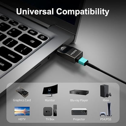 RUIPRO 8K Detachable Full Fiber Optic Armored HDMI 2.1 Cable 3FT, Ultra High - Image 7