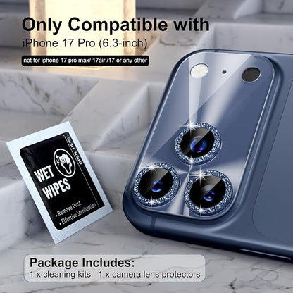 Choiche Compatible for iPhone 17 Pro Camera Lens Protector, Bling Camera Cover - Image 2