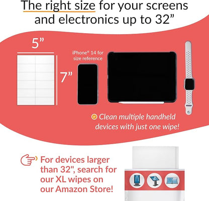 iCloth 70% Isopropyl Alcohol Large Screen and Electronics Wipes, Streak-Free - Image 5