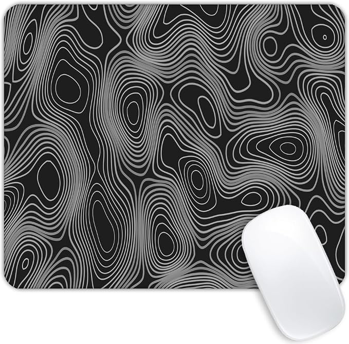 Topographic Mouse pad Customized Mousepad Non-Slip Rubber Base Mouse Pads by Goodsprout