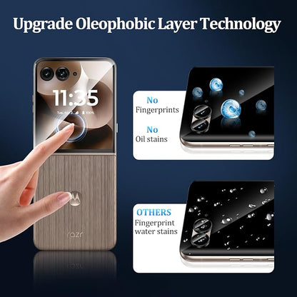 3+3 Pack for Moto Razr Ultra 2026/2025 Front Privacy Screen Protector+Camera - Image 6