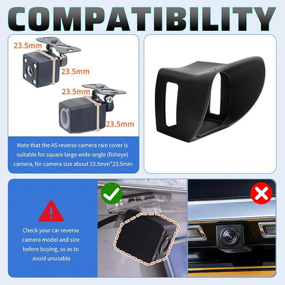 Car Backup Camera Rain Shield Silicone, Backup Camera - Image 4