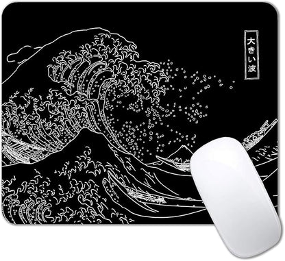 IMAYONDIA Japanese Great Wave Mouse Pad, Kanagawa Mousepad, Non-Slip Rubber by IMAYONDIA