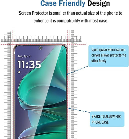 2+2 Pack for Moto G Stylus 2025/Moto Edge 60 Stylus Screen Protector - Image 3