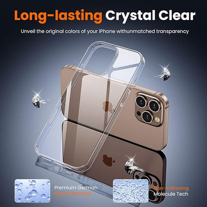 toushion 3 in 1 for iPhone 16 Pro Max Case Clear, Screen Protector *1 & Camera - Image 5