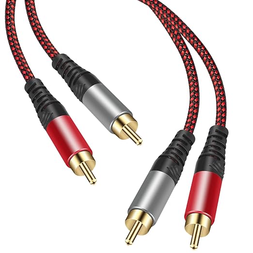 RCA Cable 25Ft, 2Rca Male to 2-RCA Male Audio Stereo Subwoofer Cable - Image 6