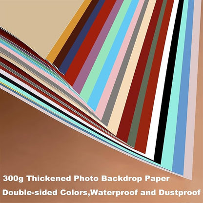24 Colors Small Product Backdrops Photography Background Paper - Image 2