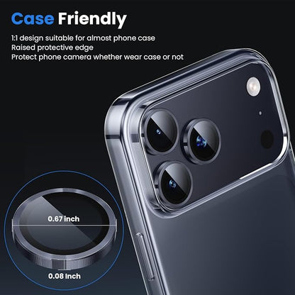 WSKEN for iPhone 17 Pro/iPhone 17 Pro Max Camera Lens Protector - Image 4