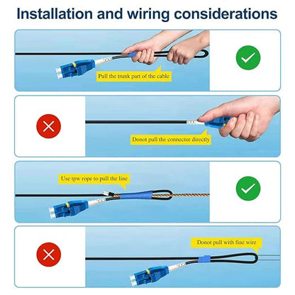 75 Meters Uniboot LC to LC Outdoor Armored Fiber Patch Cable, Low Friction - Image 7