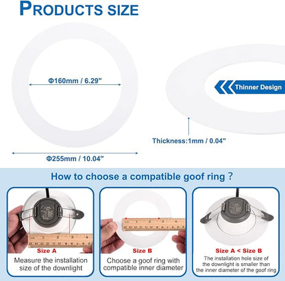 PATIKIL 6.3" ID 10.04" OD Goof Rings - Image 2