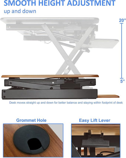 Rocelco 46" Large Height Adjustable Standing Desk BUNDLE - Image 8