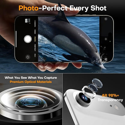 Camera Lens Protector for iPhone Air, Tempered Glass Metal Individual Camera - Image 5