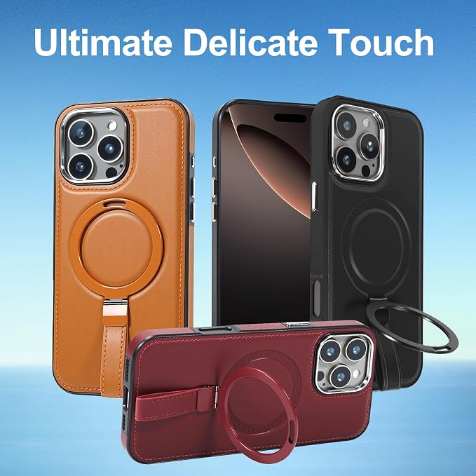 Leather Case, Suitable for iPhone 16 Pro Max Case, Invisible Magnetic Design - Image 7
