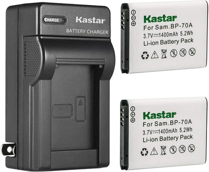 Kastar 2-Pack BP-70A Battery and AC Wall Charger Replacement by Kastar