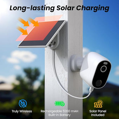 INFIYA Security Cameras Wireless Outdoor-Solar&Battery Powered 2K 2.4G Cameras - Image 3