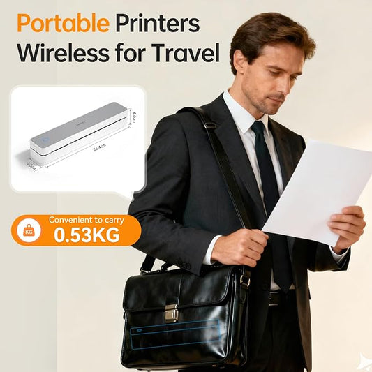 PRT Inkless Portable Printer for Travel, Wireless Thermal Printer for - Image 2