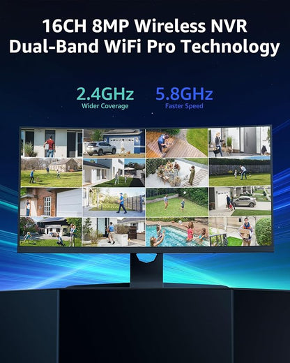 ANNKE 16CH Wireless Security Camera System, Expandable 4K NVR - Image 3