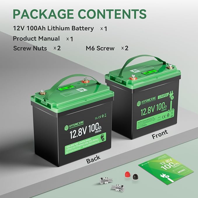 12V 100Ah Mini LiFePO4 Lithium Battery, 12V Deep Cycle Lithium Rechargeable - Image 8