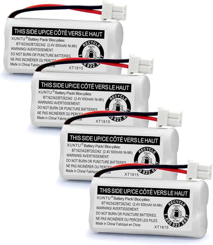 XUNTU BT162342/BT262342 2.4V 600mAh Ni-MH Cordless Phone Battery Pack by XUNTU