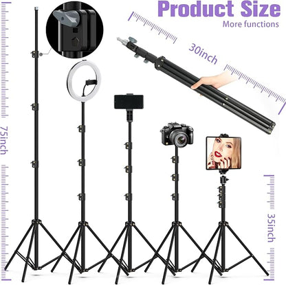 22"Ring Light with Stand, Ring Light Tripod - Image 6