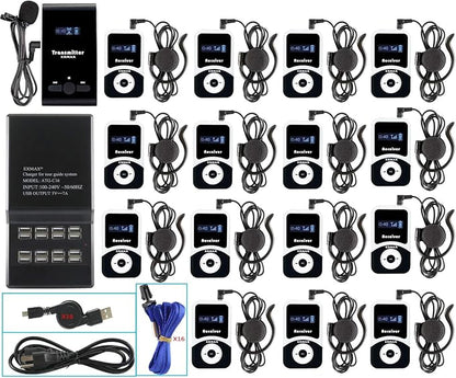 EXMAX® ATG-100T 195MHz Wireless Tour Guide System Simultaneous Translation by EXMAX