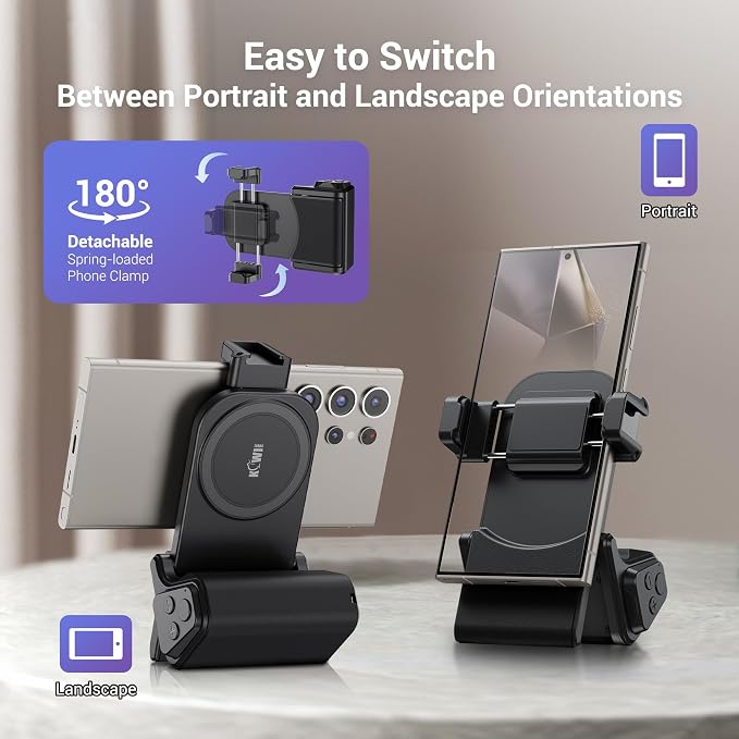 KIWIFOTOS Universal Phone Camera Grip Phone Tripod Mount - Image 6
