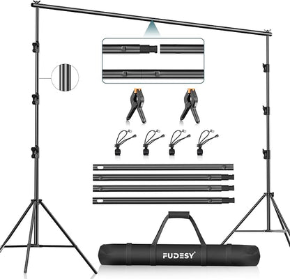 FUDESY Photo Video Studio 10 x 10Ft Heavy Duty Adjustable Backdrop Stand by FUDESY
