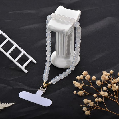 Agate Beaded Phone Wrist Strap for Women Men Stone Beads Charm Handmade - Image 4